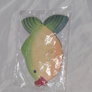 Set of 4 Large Painted Vinyl Tropical Fish Patch Cut Out For Art Project Crafts